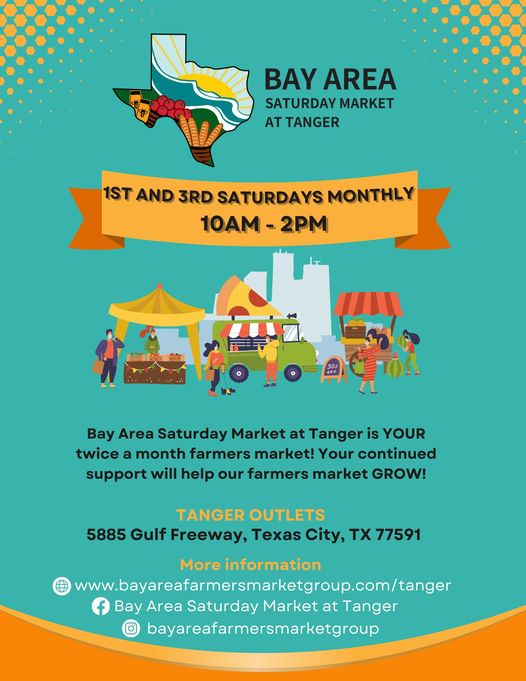 Join us for the first 2024 BAY AREA SATURDAY MARKET AT TANGER on